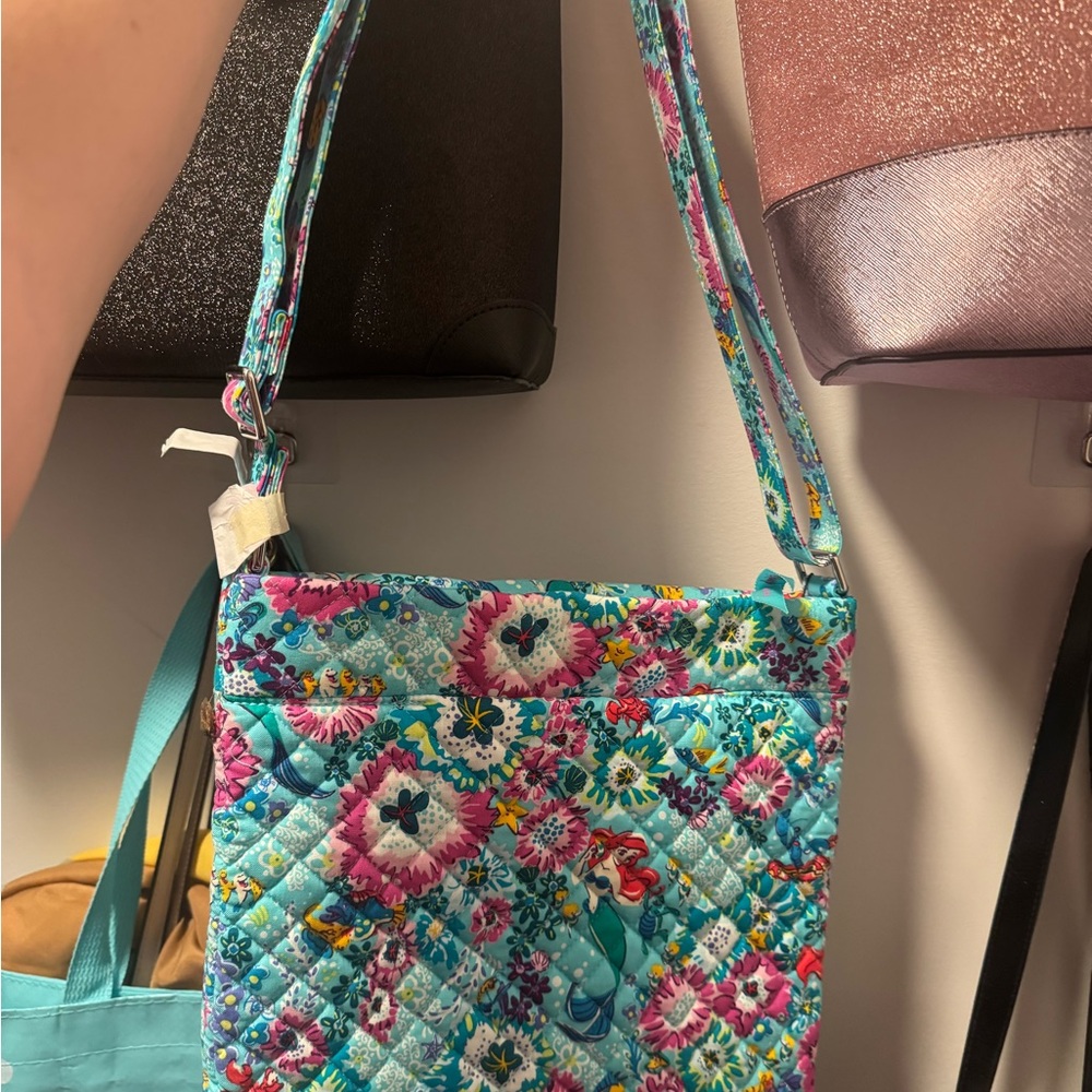Vera Bradley Floral Crossbody Bag with Quilted Design